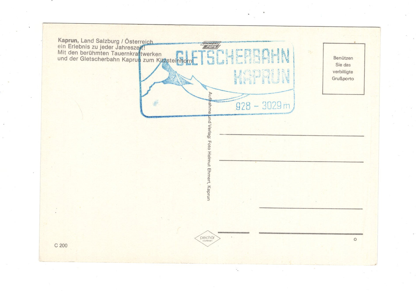 Ansichtskarte Kaprun / Salzburger Land / Österreich