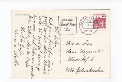 Ansichtskarte Baden-Baden