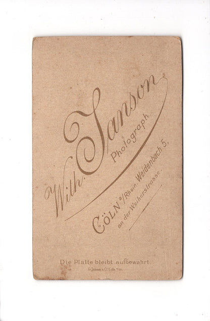 CDV Foto Damenportrait - Köln 1890er