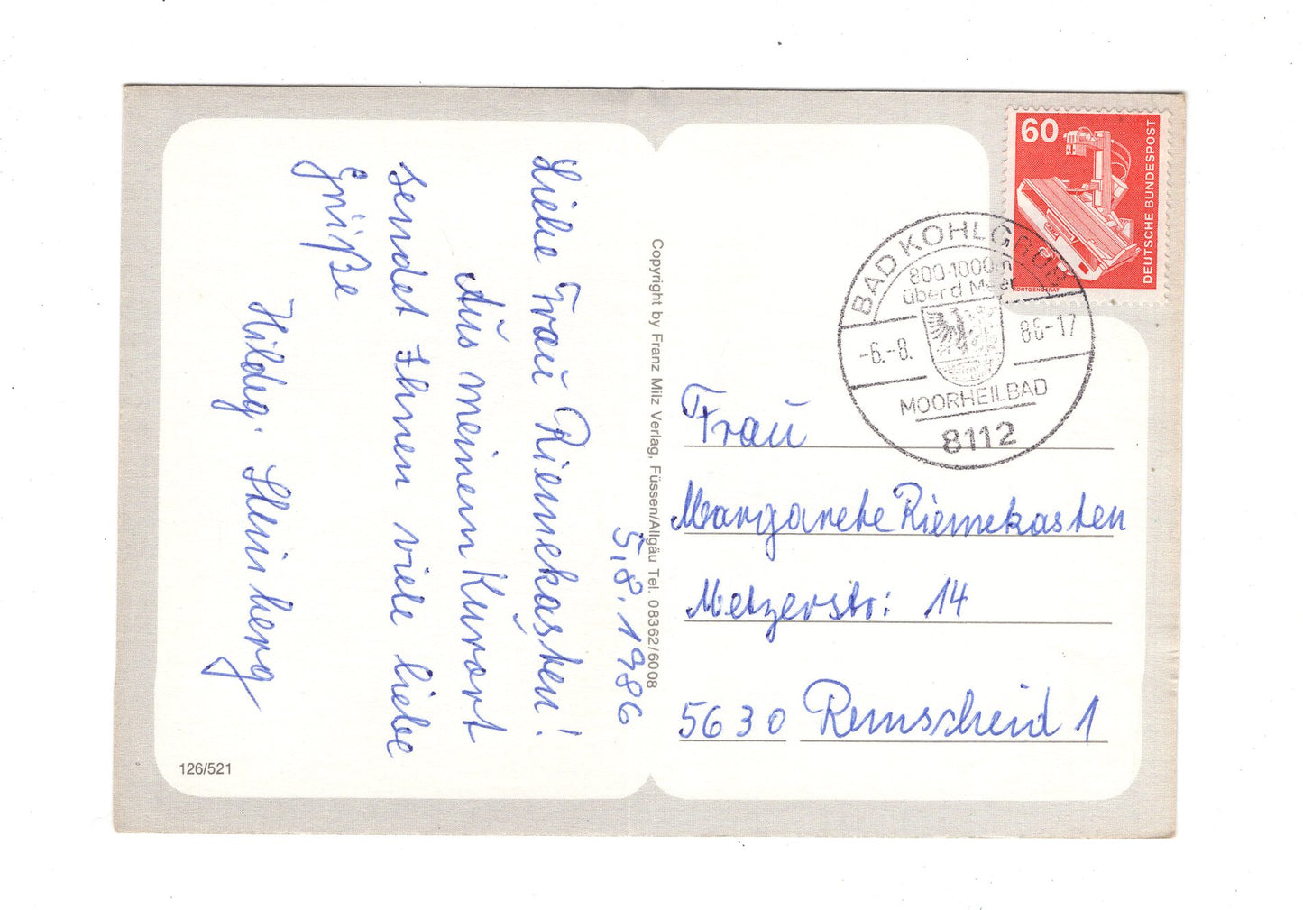 Ansichtskarte Bad Kohlgrub / Oberbayern