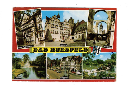 Ansichtskarte Bad Hersfeld / Rathaus / Linggplatz +++