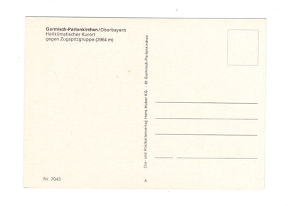 Ansichtskarte Garmisch-Partenkirchen / Oberbayern / gegen Zugspitzgruppe / G1-55