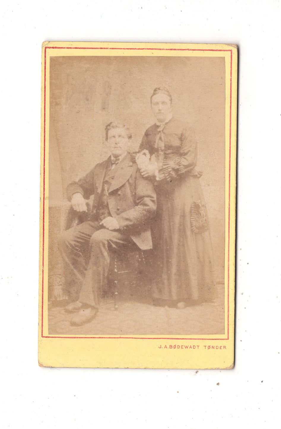 Fotografie Feines Paar - Tonder 1870er