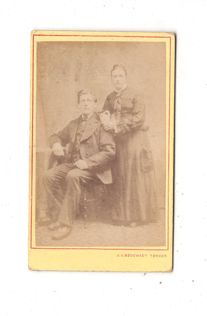 Fotografie Feines Paar - Tonder 1870er