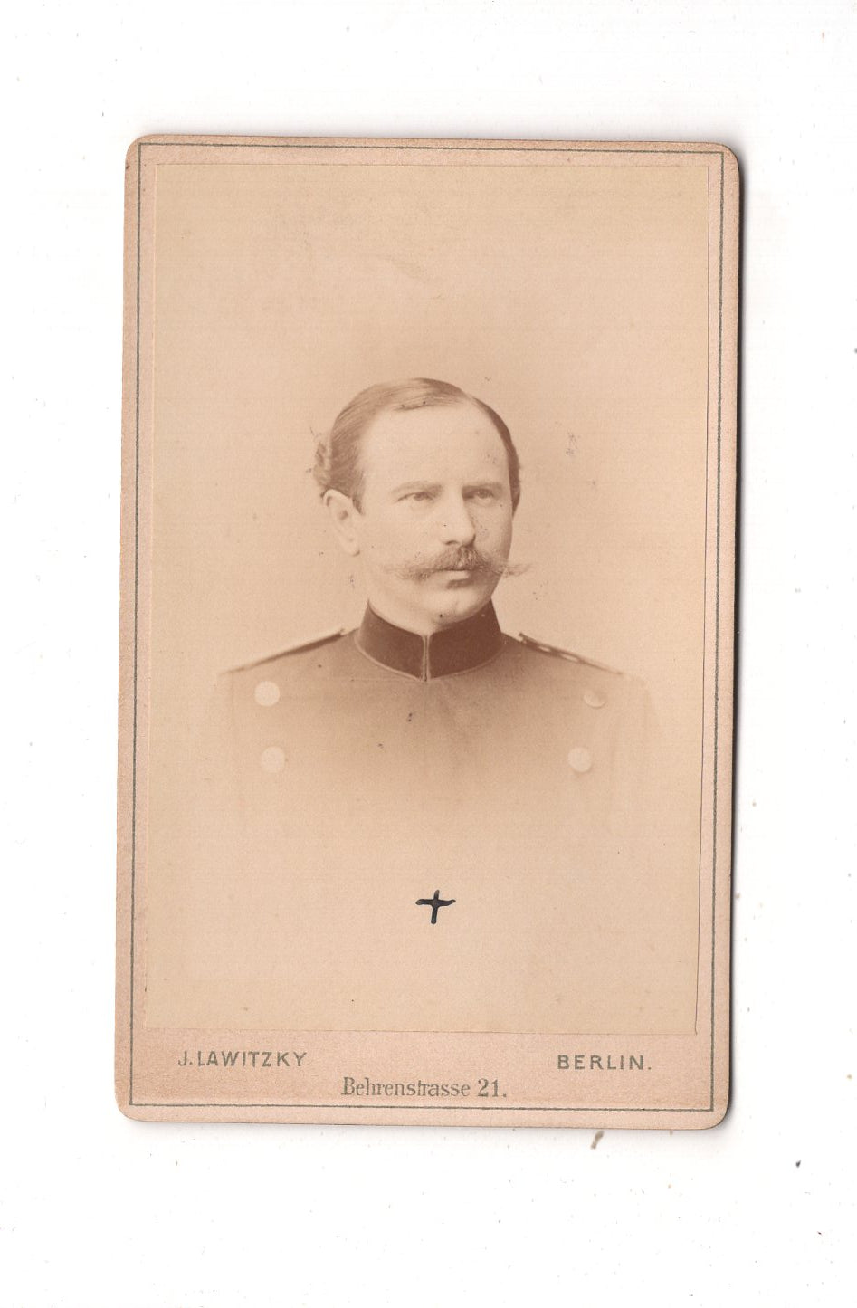 Fotografie Soldat - Berlin um 1890 / CDV M1-02