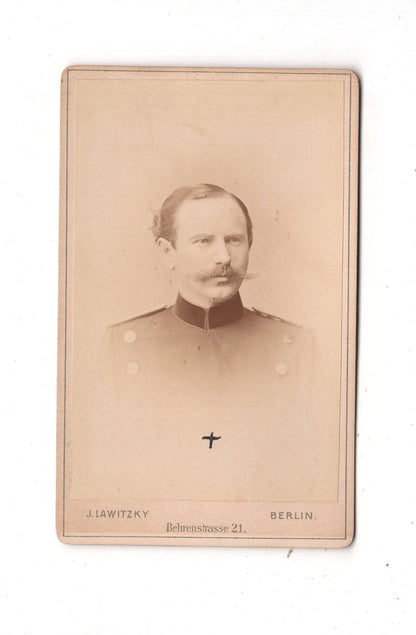 Fotografie Soldat - Berlin um 1890 / CDV M1-02