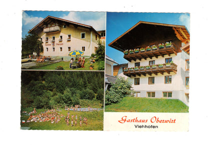 Ansichtskarte Gasthaus Oberwirt / Viehhofen / Salzburger Land / Österreich