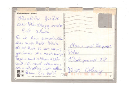 Ansichtskarte Kleinwalsertal / Riezlern / Österreich