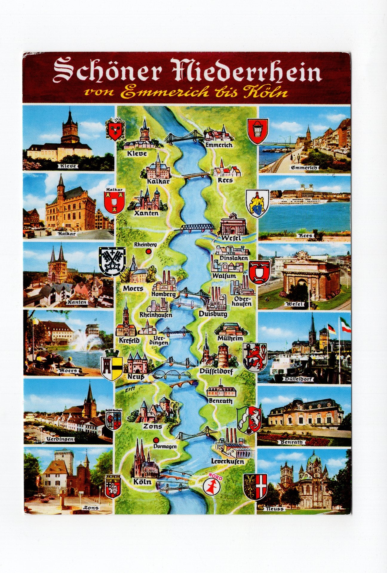 Ansichtskarte Schöner Niederrhein von Emmerich bis Köln