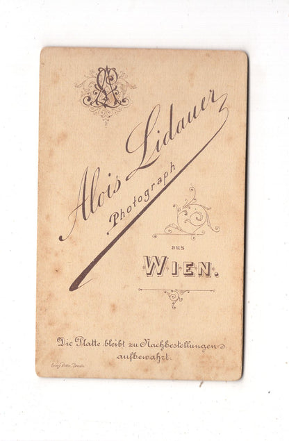 Fotografie Niedlicher kleiner Junge - Wien um 1890 / CDV M1-21