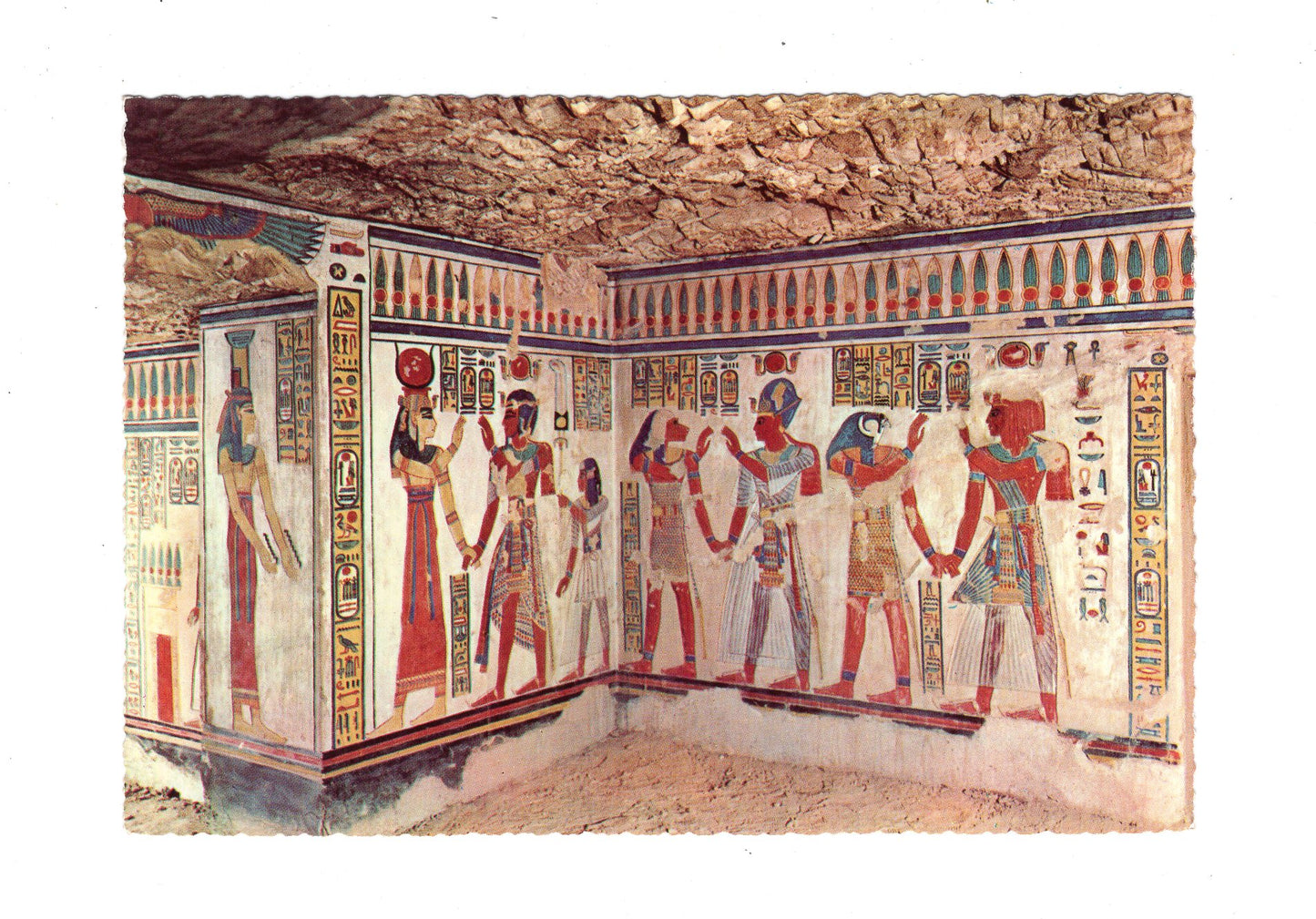 Ansichtskarte Luxor / Tal der Königinnen / Grab des Amenherchopschef / Ägypten