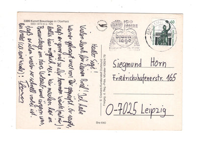 Ansichtskarte Braunlage im Oberharz / J1-62