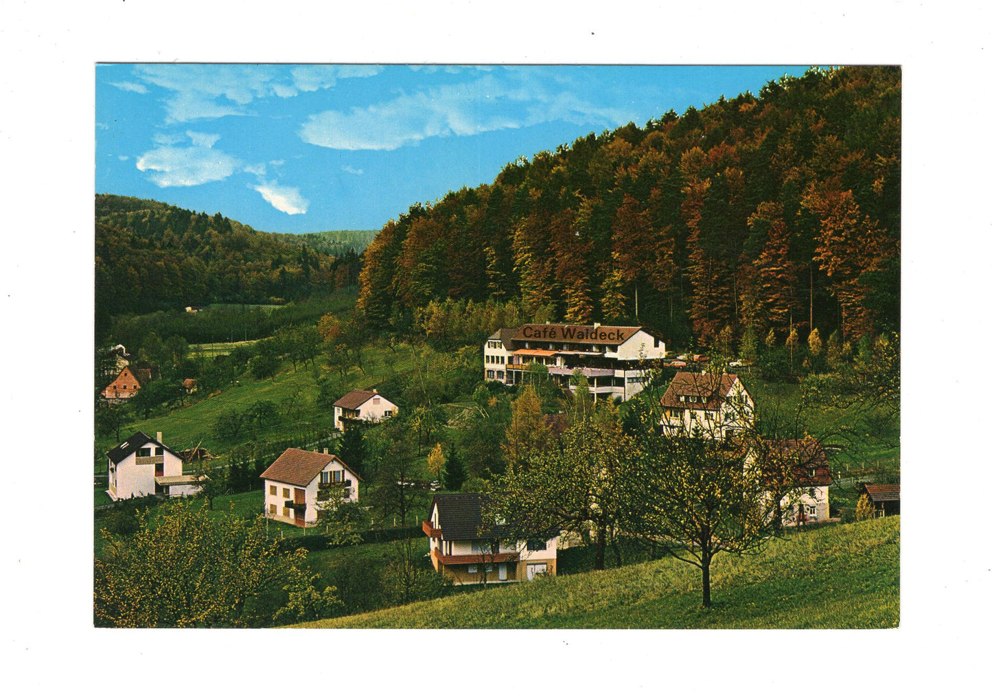 Ansichtskarte Café-Restaurant Waldeck / Wüstenrot-Neulautern