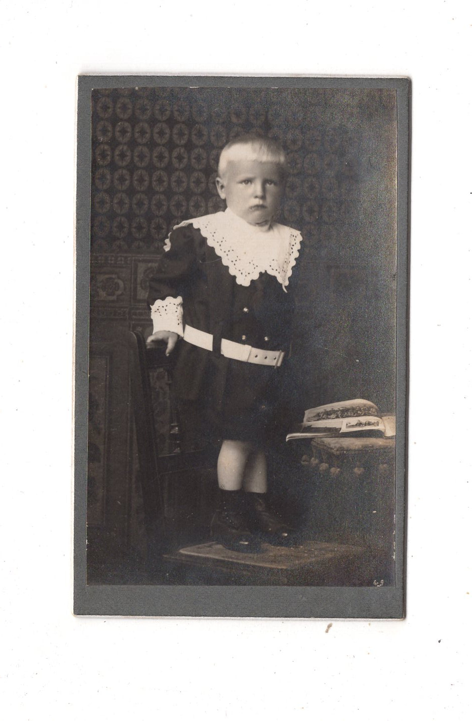 Fotografie Niedlicher kleiner Junge - Gardelegen 1910er / CDV M1-22