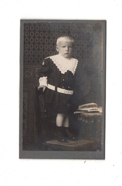 Fotografie Niedlicher kleiner Junge - Gardelegen 1910er / CDV M1-22