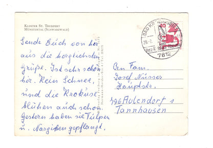 Ansichtskarte Kloster St. Trudpert / Münstertal / Schwarzwald / H1-51