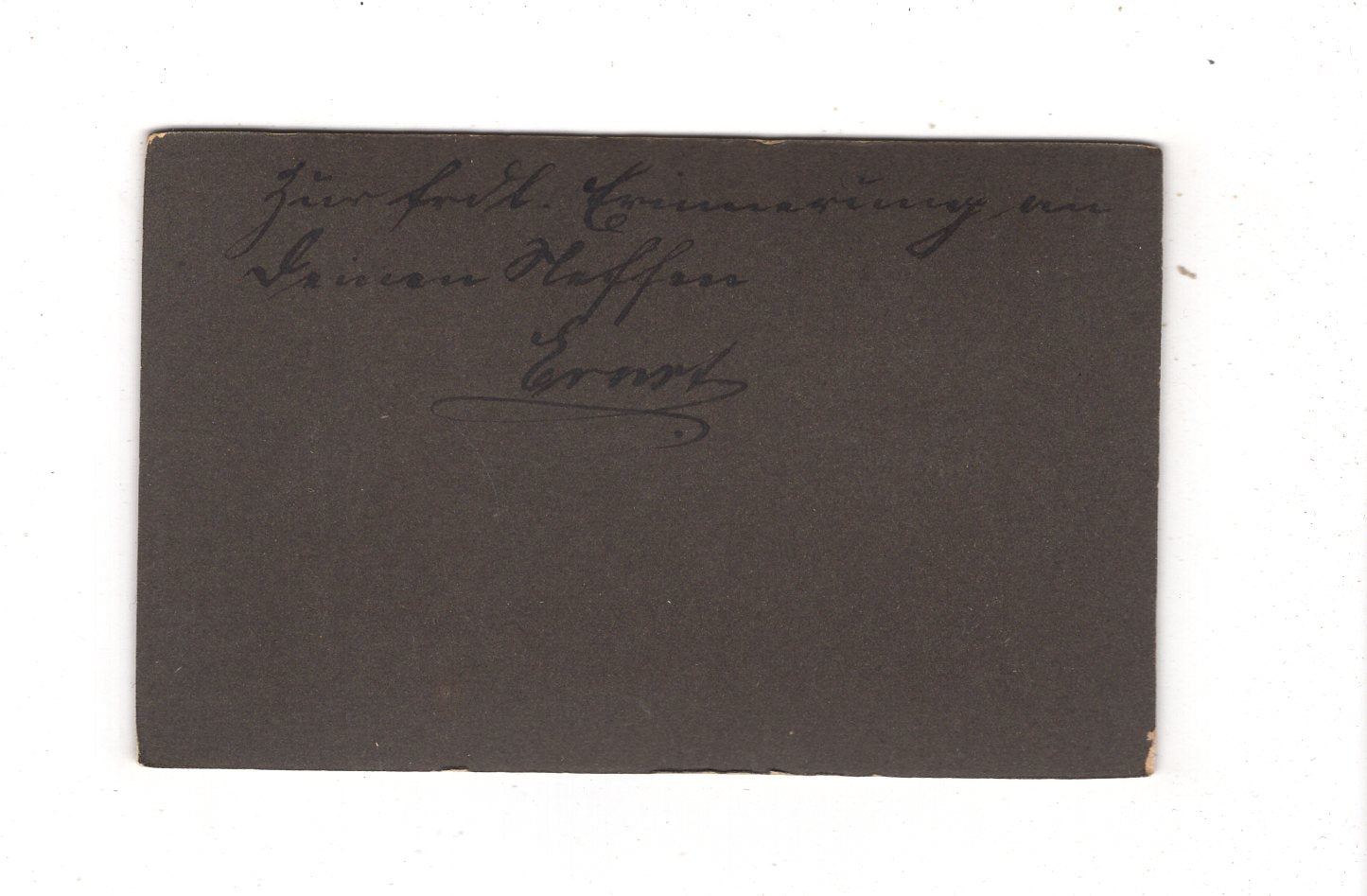 Fotografie Feiner Junge mit Widmung - Hannover 1900er / CDV N1-05