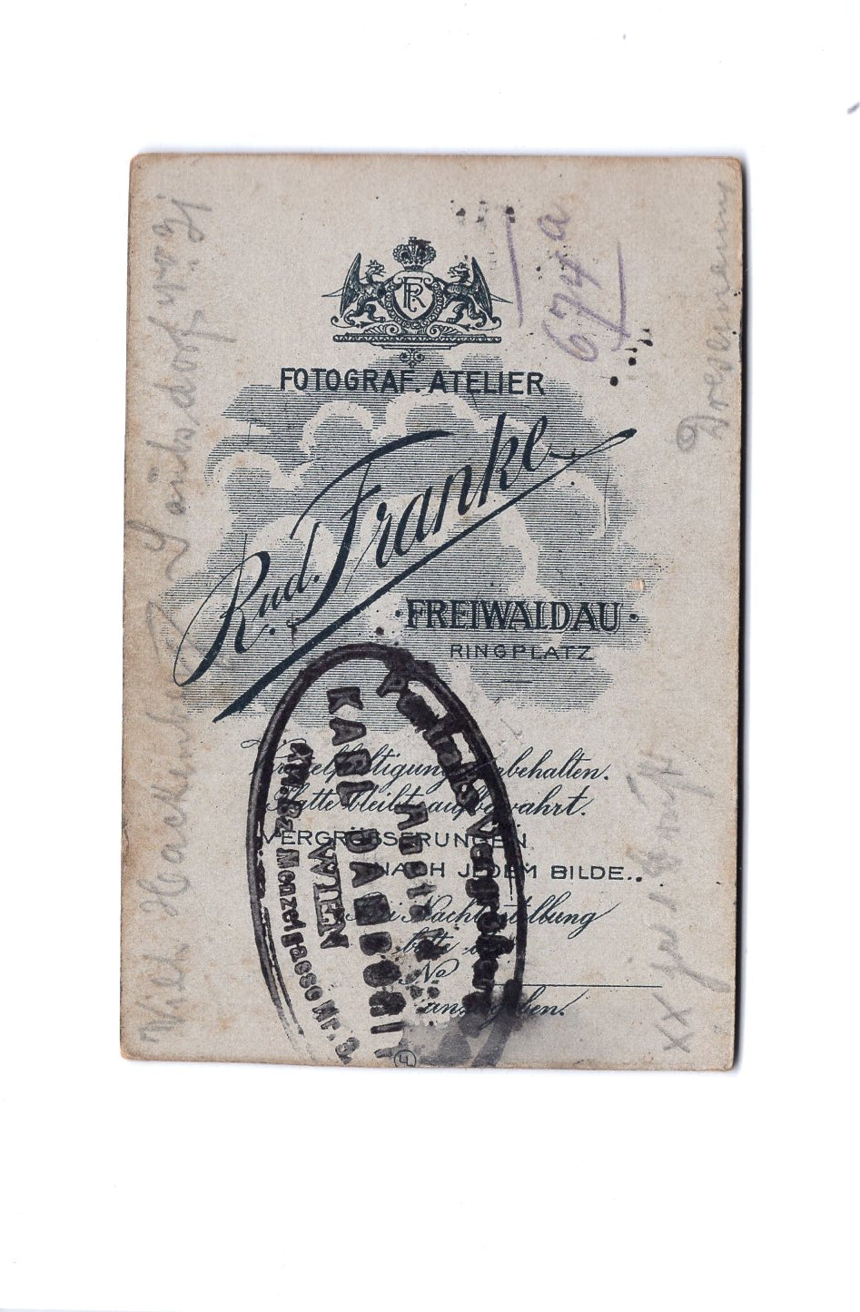 Fotografie Feines Paar - Freiwaldau Jesenik 1900er