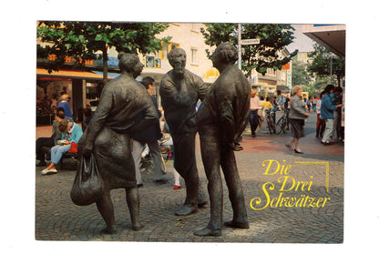 Ansichtskarte Gießen / Lahn / Seltersweg / Die Drei Schwätzer
