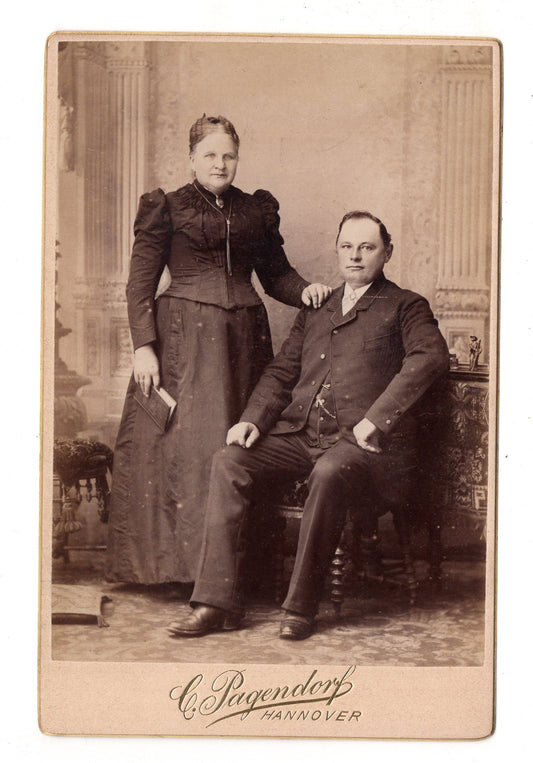 Fotografie Feines Paar - Hannover 1880er / CAB X-31