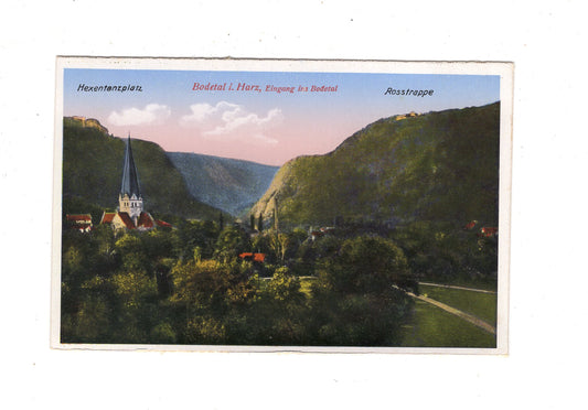 Ansichtskarte Bodetal im Harz / Eingang ins Bodetal / K1-55