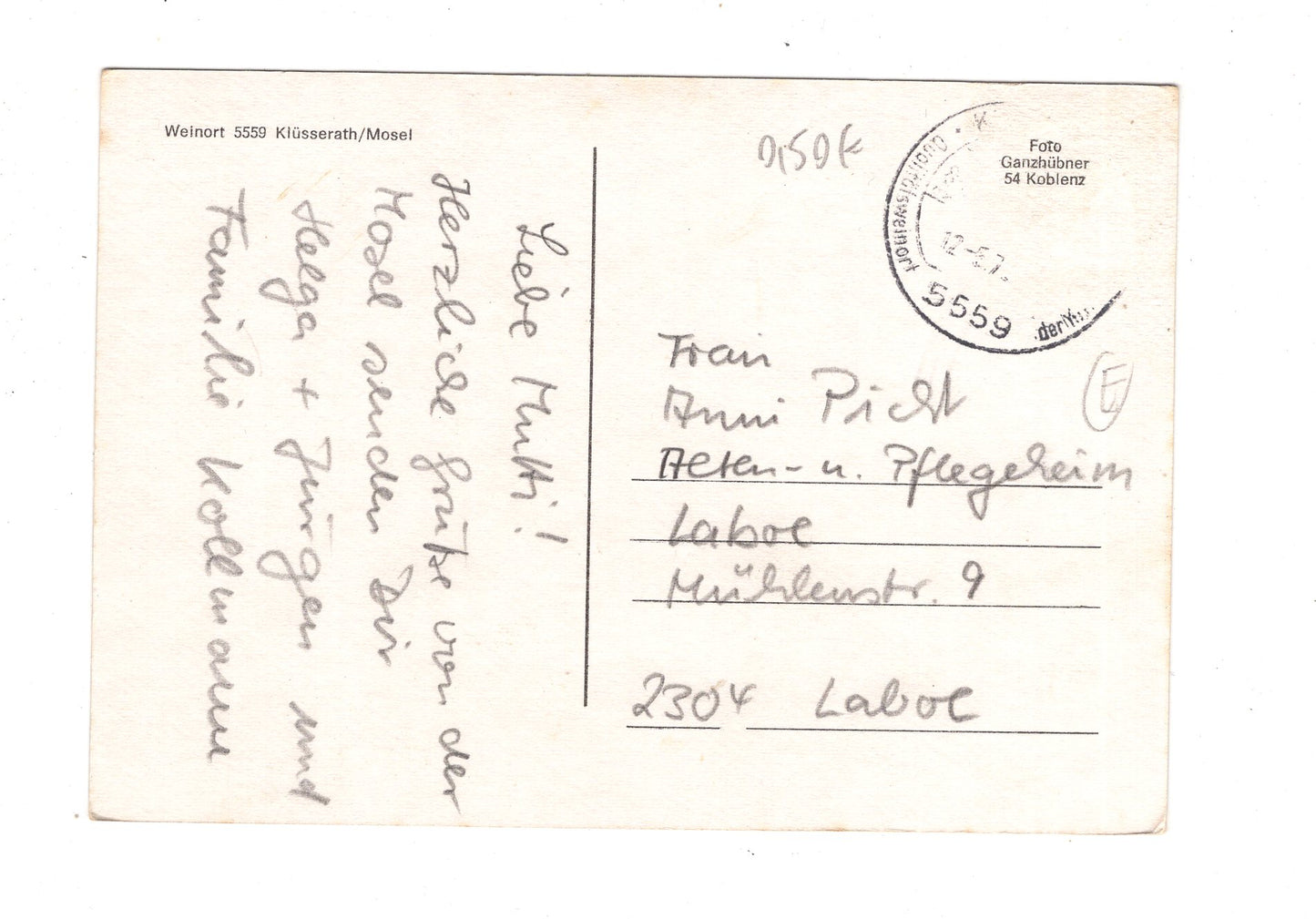 Ansichtskarte Klüsserath an der Mosel / M1-60