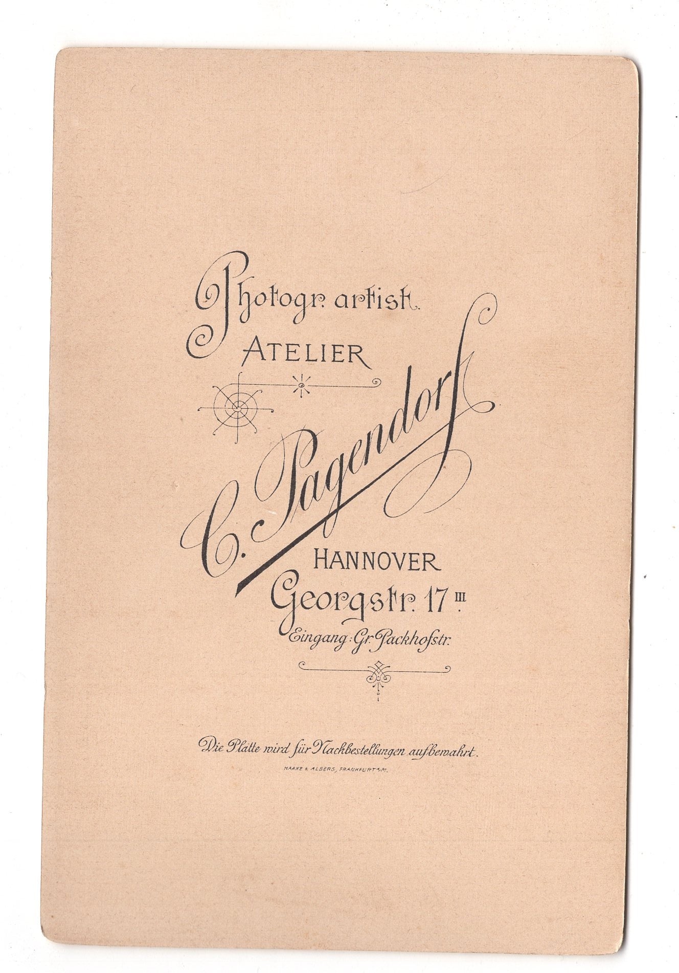 Fotografie Feines Paar - Hannover 1880er / CAB X-31