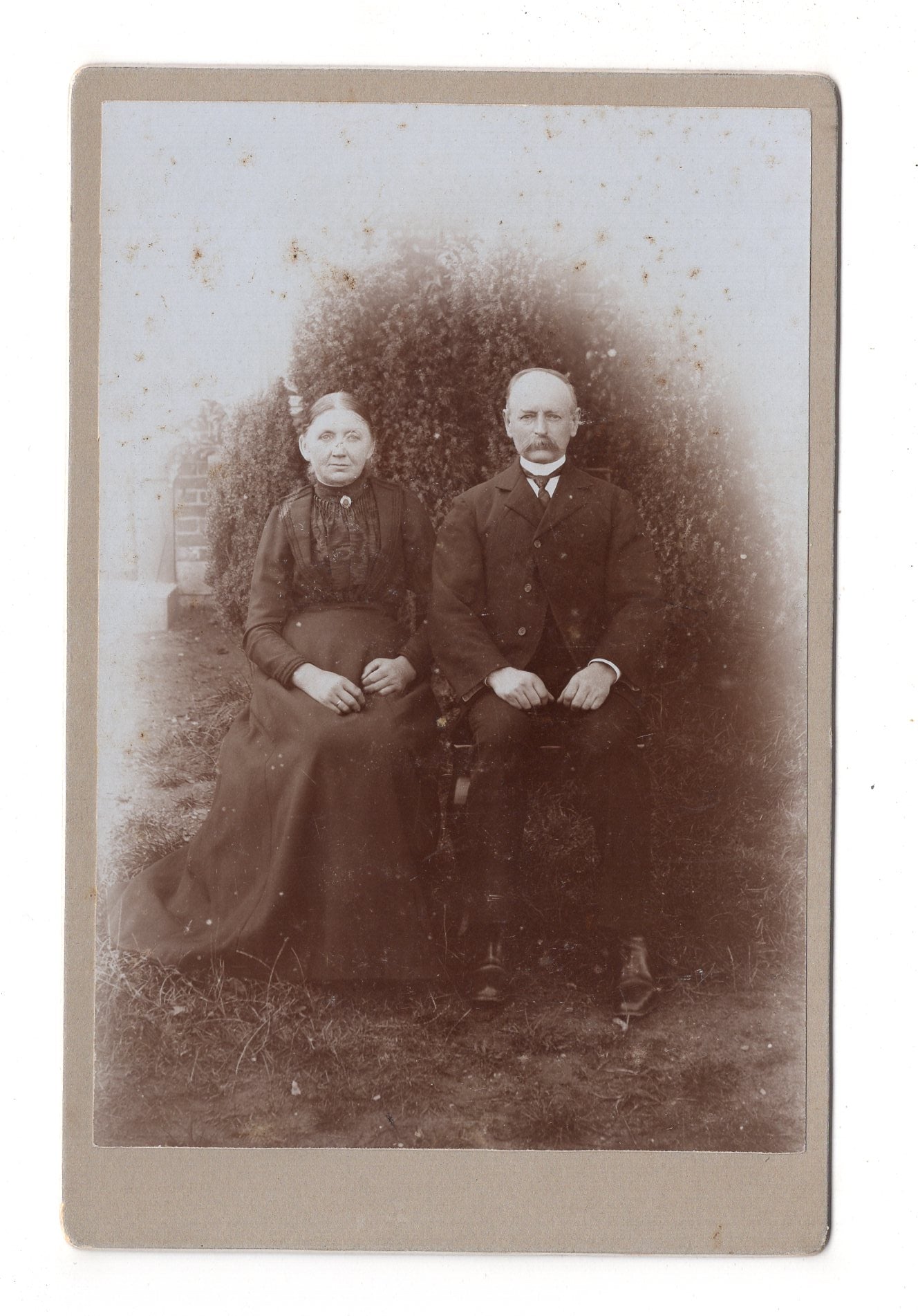 Fotografie Feines Paar - Hannover um 1900 / CAB X-31