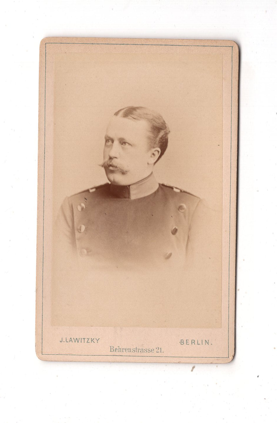 Fotografie Soldat - Berlin um 1890 / CDV M1-02