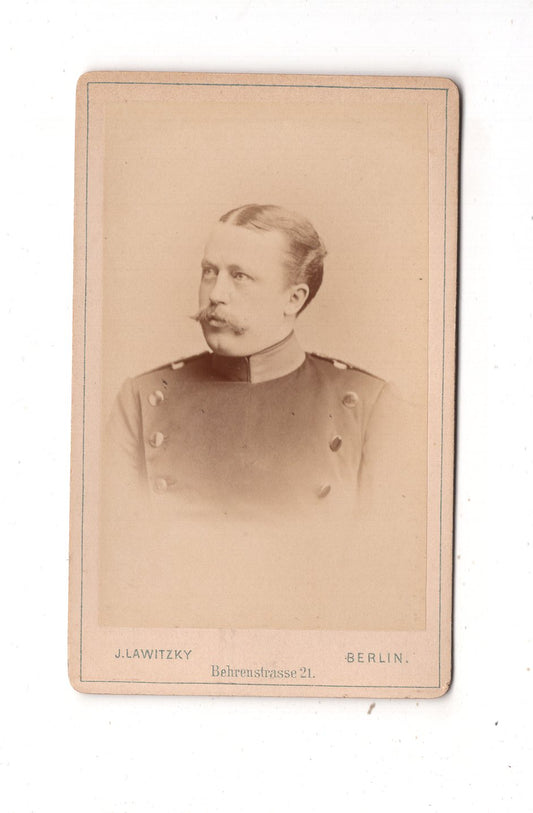 Fotografie Soldat - Berlin um 1890 / CDV M1-02