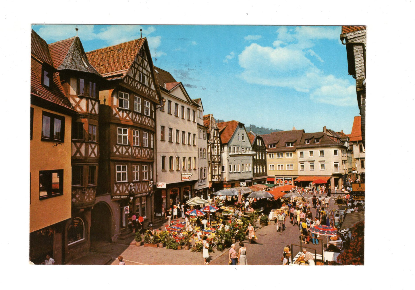 Ansichtskarte Wertheim am Main / Marktplatz