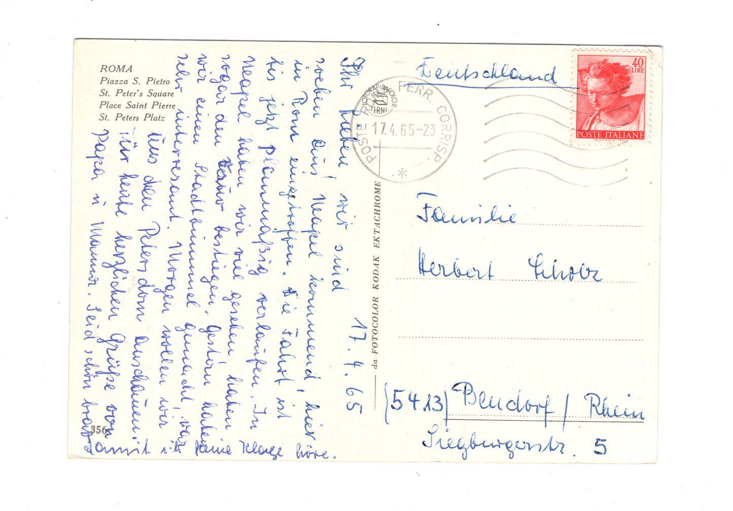 Ansichtskarte Roma Rom / Piazza S. Pietro / Italien