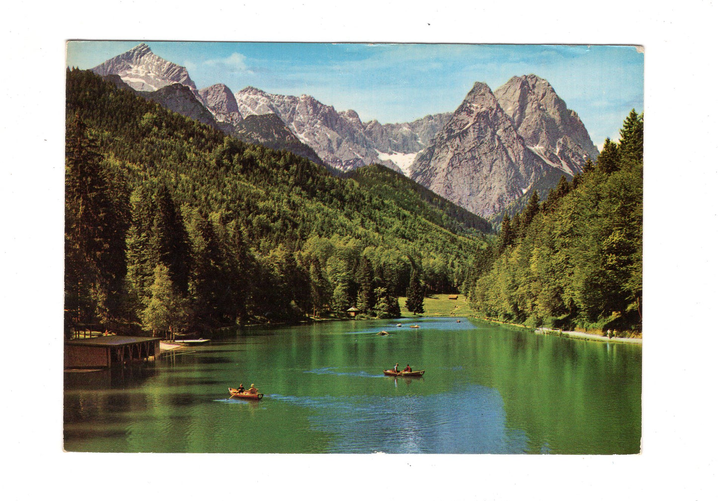 Ansichtskarte Garmisch-Partenkirchen / Riessersee mit Alpspitze +++ / G1-55