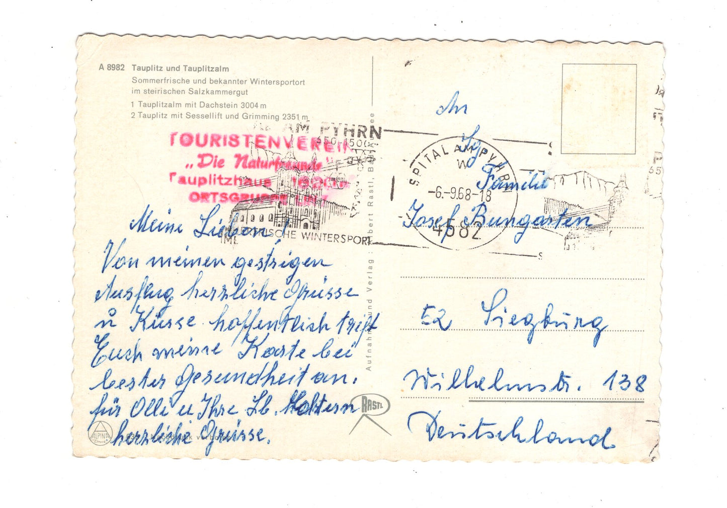 Ansichtskarte Tauplitz und Tauplitzalm / Österreich