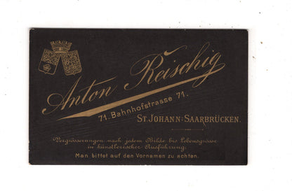 Fotografie Feine Dame mit Baby - St. Johann - Saarbrücken 1880er