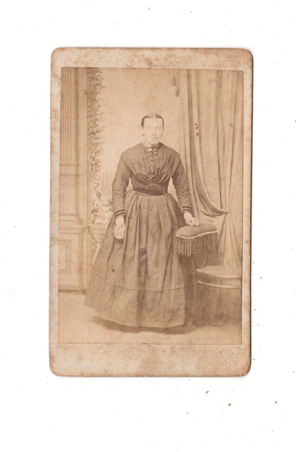 Fotografie Feine Dame - Hannover um 1870