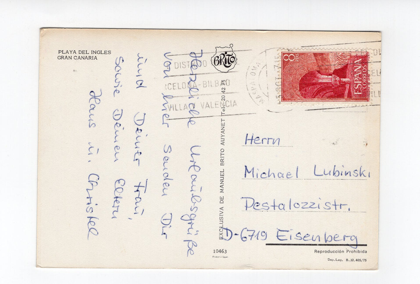 Ansichtskarte Playa del Ingles / Gran Canaria / Spanien