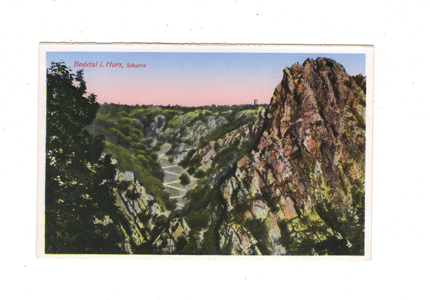 Ansichtskarte Bodetal im Harz / Schurre / K1-55