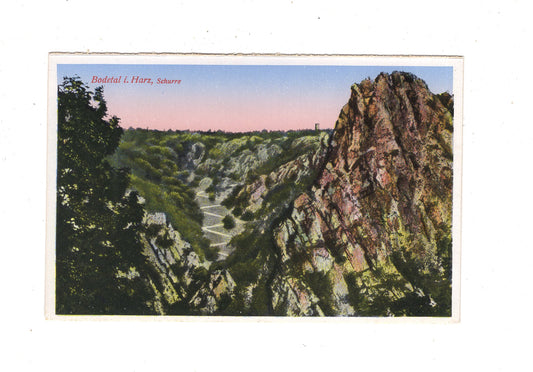 Ansichtskarte Bodetal im Harz / Schurre / K1-55