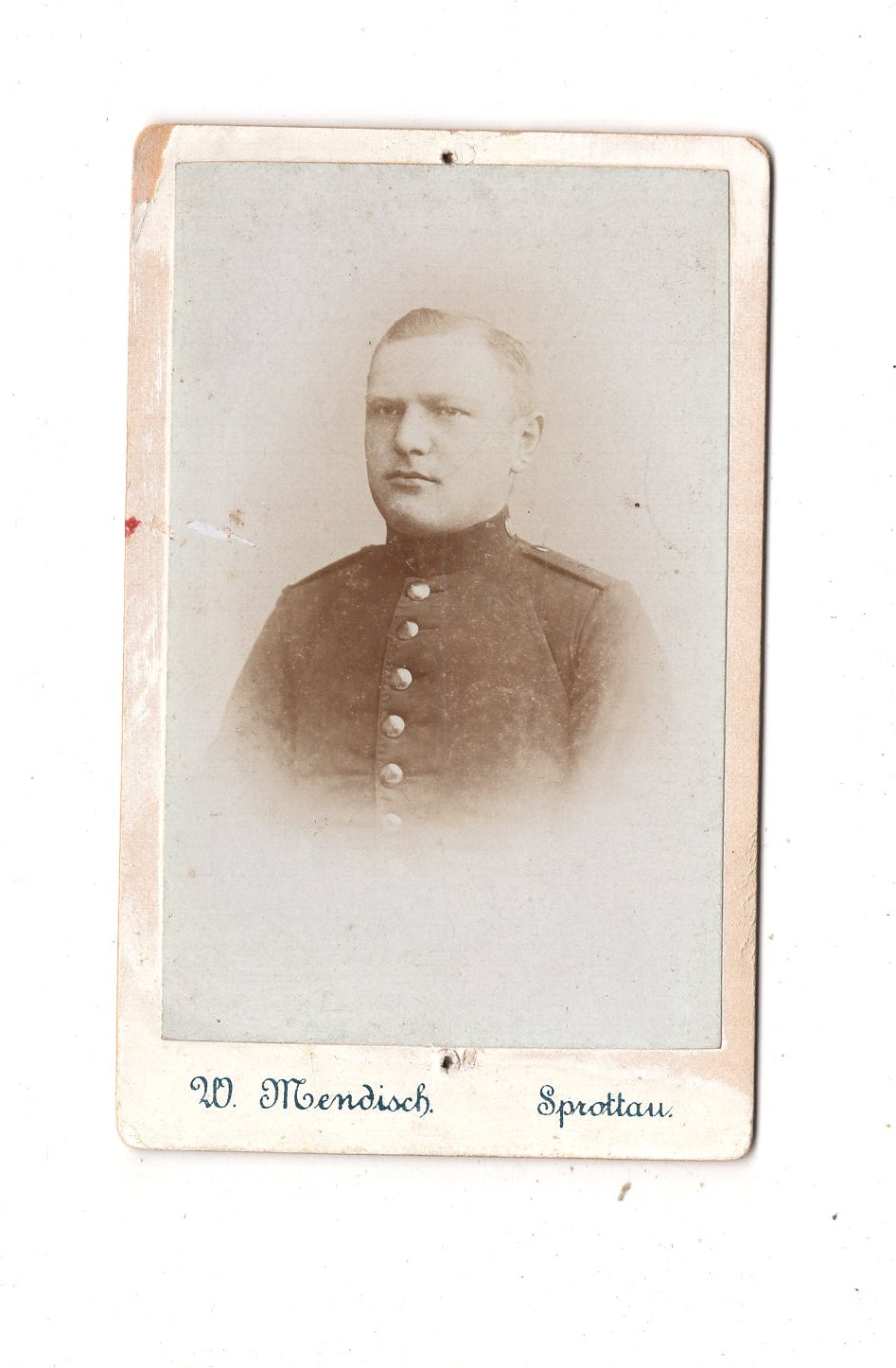 Fotografie Soldat - Sprottau Szprotawa 1890er / CDV M1-02