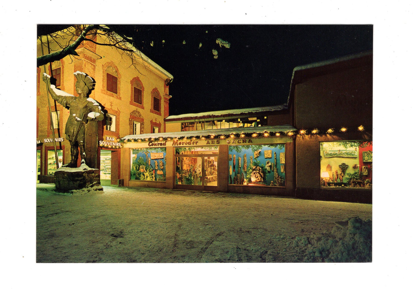 Ansichtskarte Schnitzerei Conrad Moroder / Ortisei / Italien / N1-61