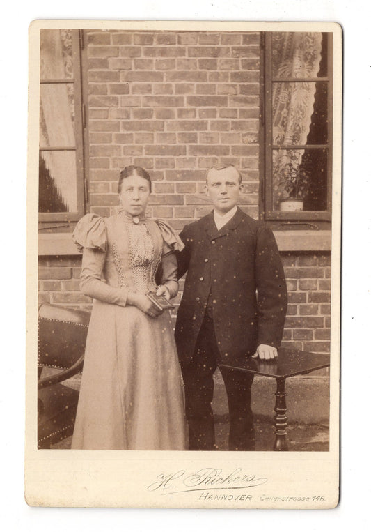 Fotografie Feines Paar - Hannover um 1890 / CAB X-31