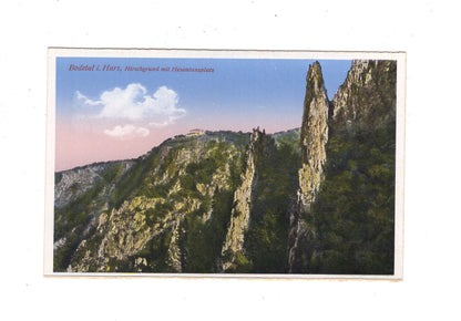 Ansichtskarte Bodetal im Harz / Hirschgrund mit Hexentanzplatz / K1-55