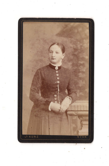Fotografie Feine Dame - Nyon 1880er