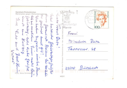 Ansichtskarte Garmisch-Partenkirchen / Marienplatz / G1-55