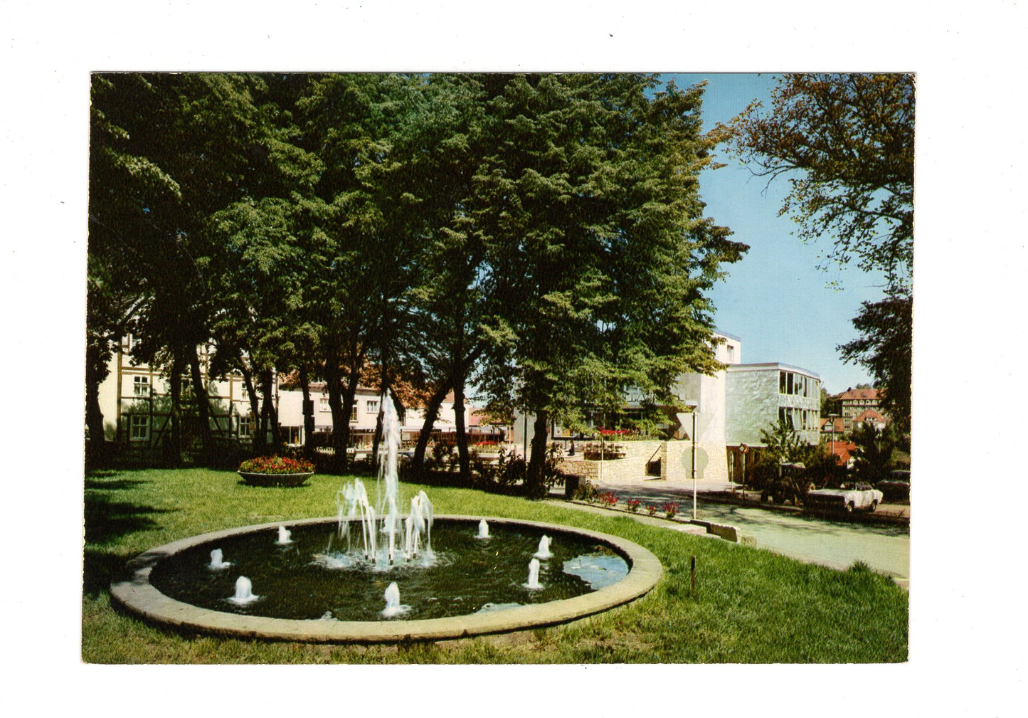 Ansichtskarte Warburg in Westfalen / Hubertusbrunnen / H1-68