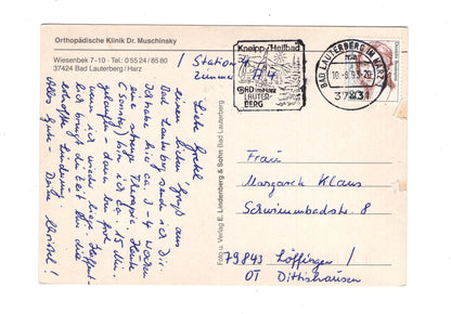Ansichtskarte Bad Lauterberg / Harz / Klinik Dr. Muschinsky