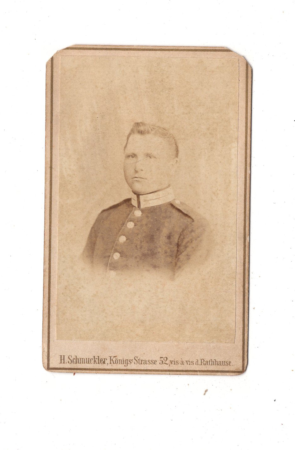 Fotografie Soldat - Berlin um 1870 / CDV M1-02