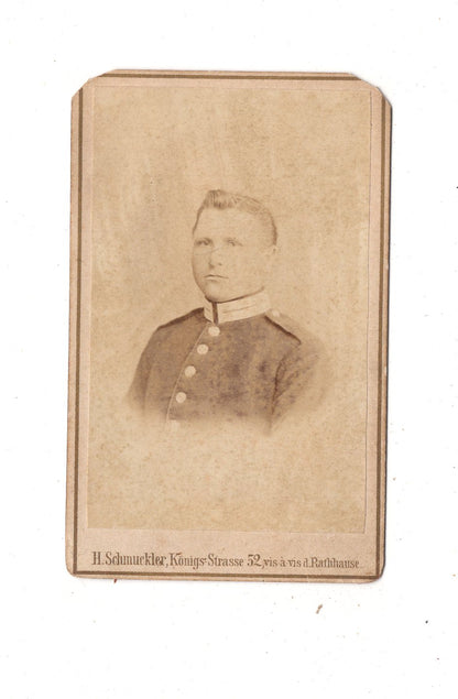 Fotografie Soldat - Berlin um 1870 / CDV M1-02