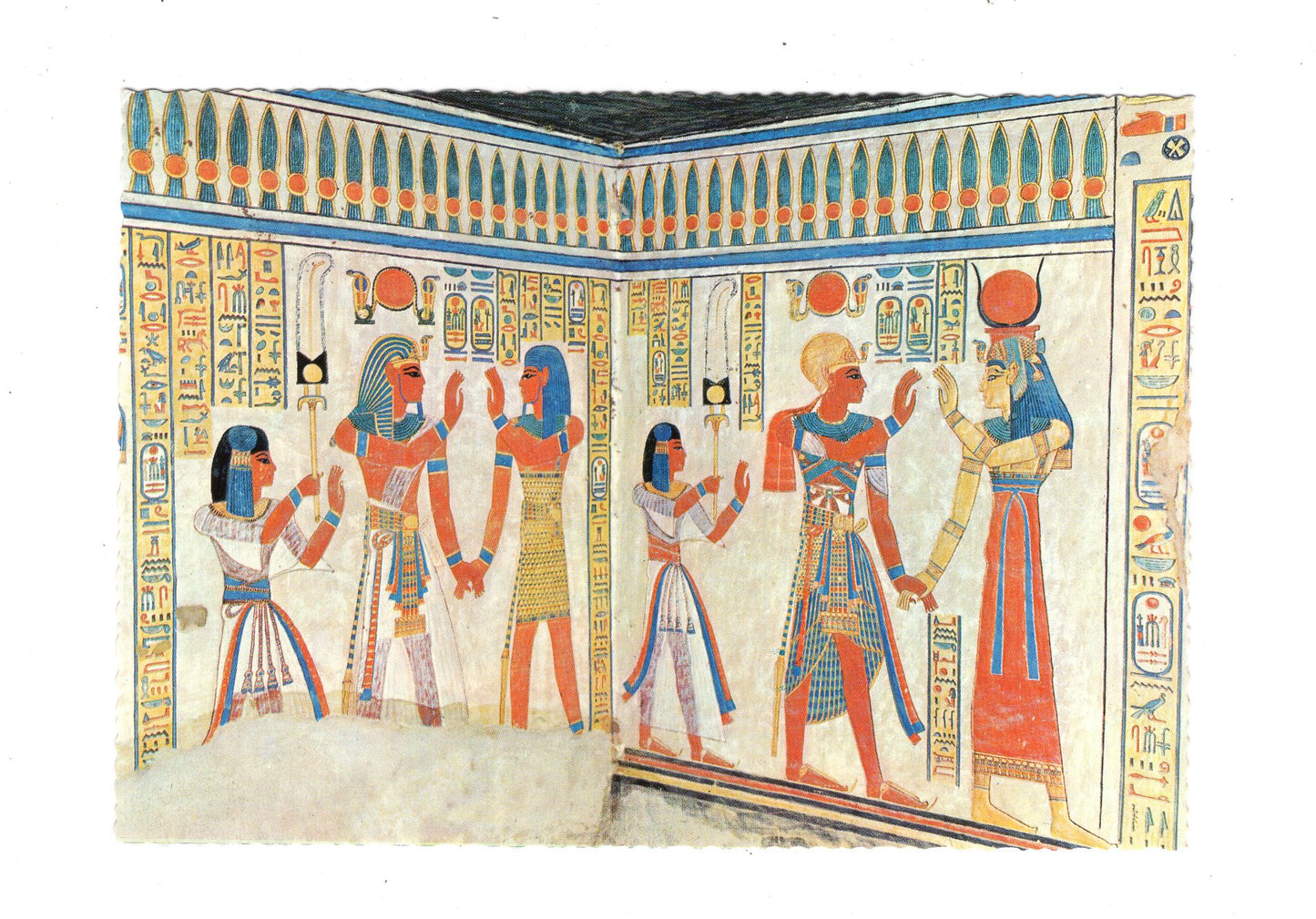 Ansichtskarte Luxor / Tal der Königinnen / Grab des Amenherchopschef / Ägypten